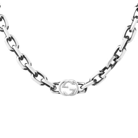 gucci snake chain necklace|gucci silver and onyx necklace.